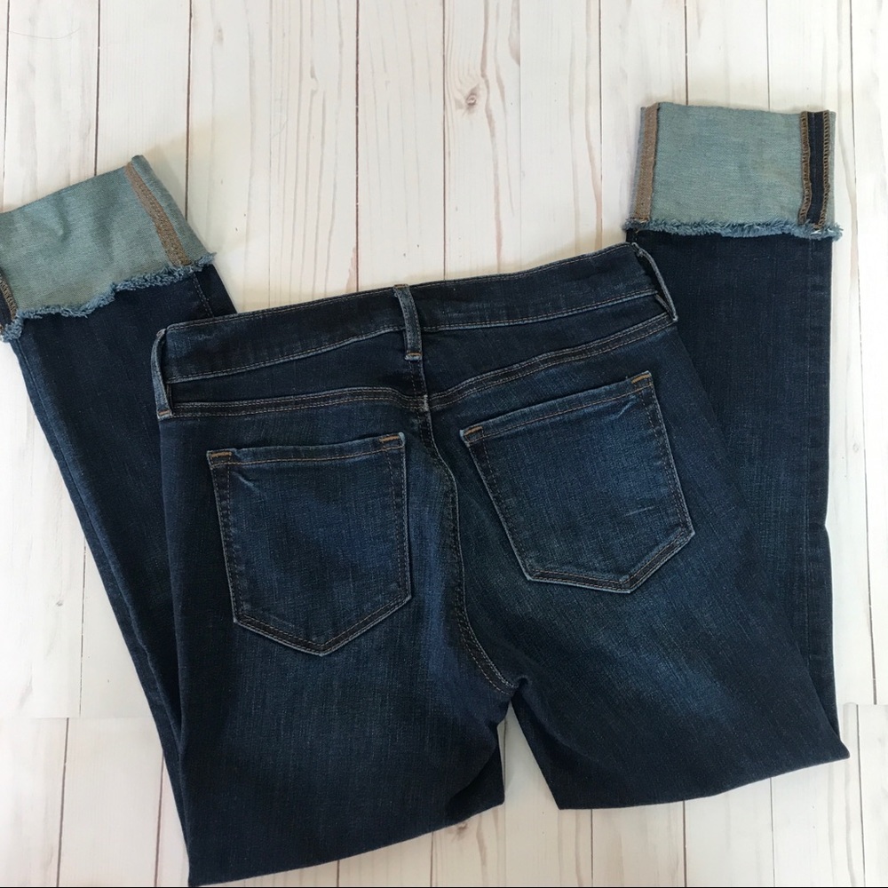 LOFT full length jeans with rolled cuff